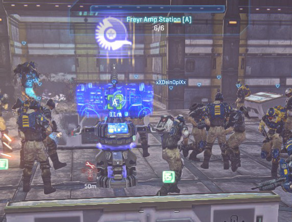 A capture node, and HUD notification.